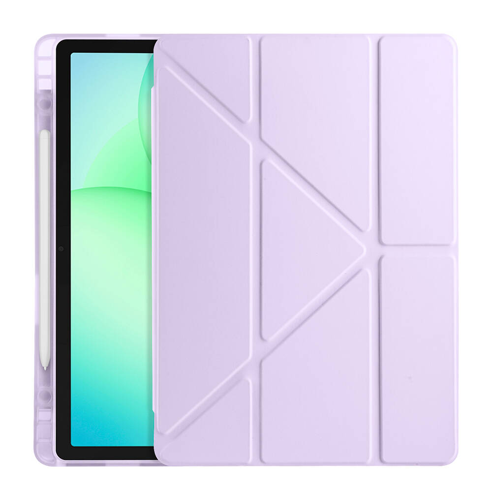 Galaxy Tab A11 Plus Kılıf Zore Tri Folding Kalem Bölmeli Standlı Kılıf - 23