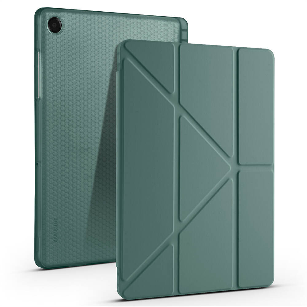 Galaxy Tab A11 Plus Kılıf Zore Tri Folding Kalem Bölmeli Standlı Kılıf - 9