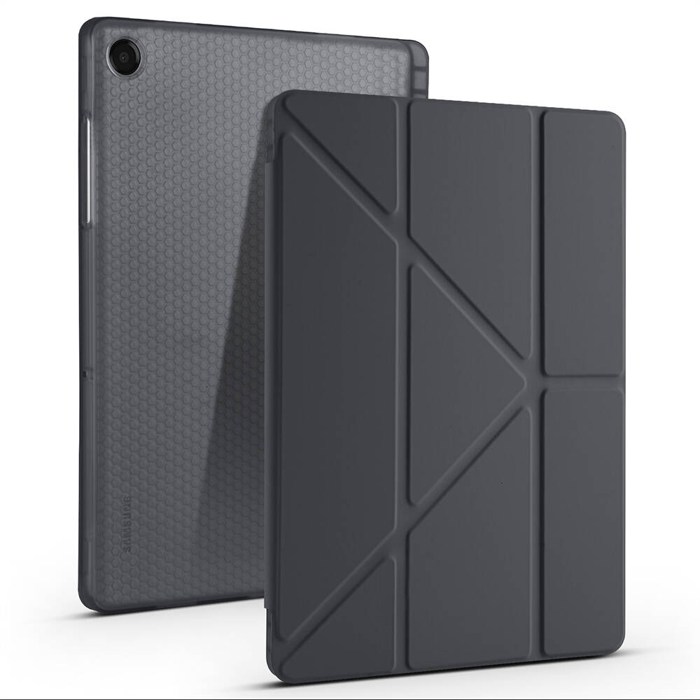 Galaxy Tab A11 Plus Kılıf Zore Tri Folding Kalem Bölmeli Standlı Kılıf - 5