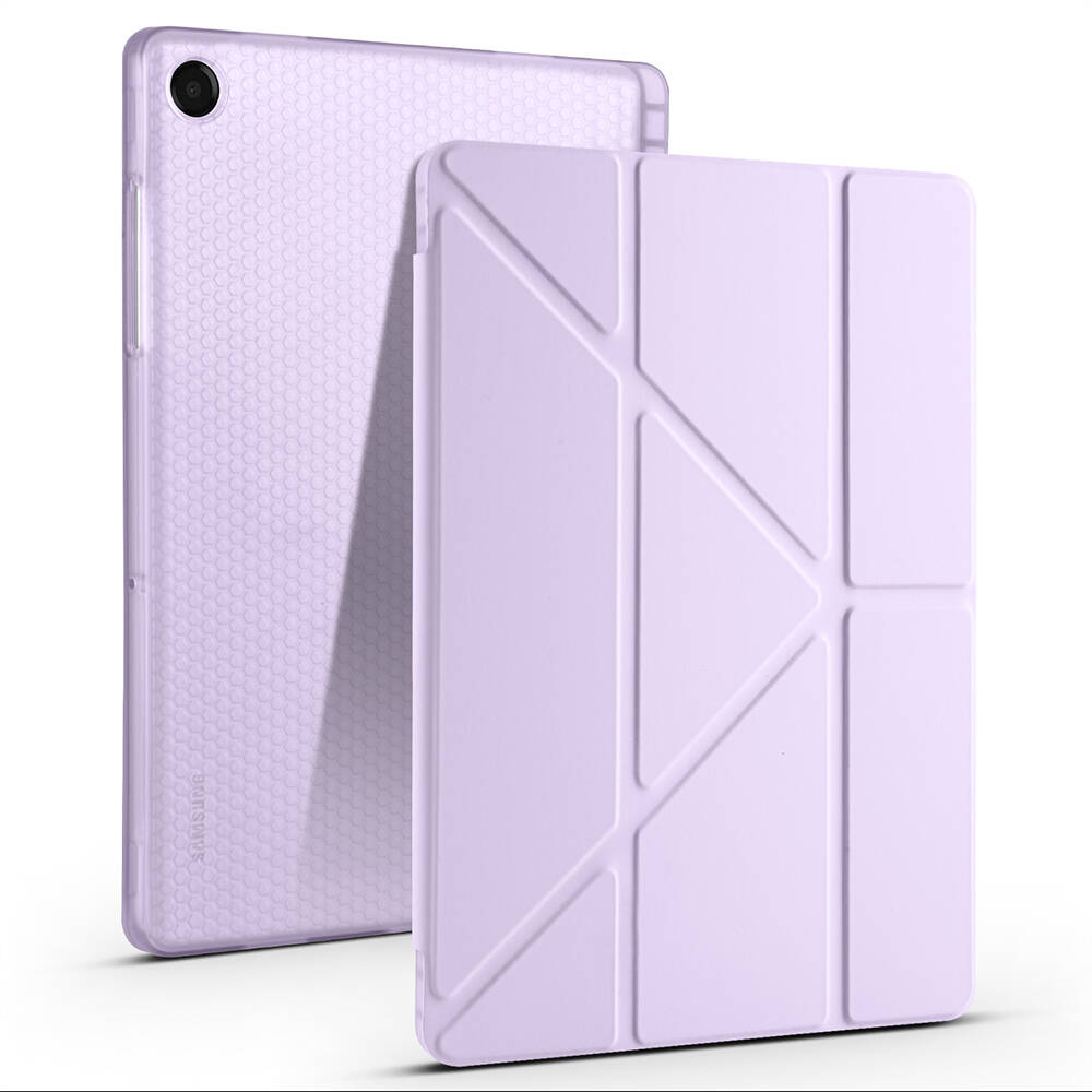 Galaxy Tab A11 Plus Kılıf Zore Tri Folding Kalem Bölmeli Standlı Kılıf - 4