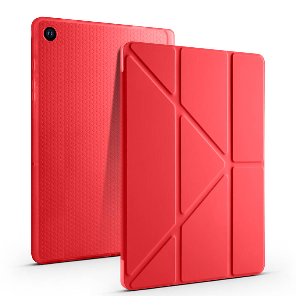 Galaxy Tab A11 Plus Kılıf Zore Tri Folding Kalem Bölmeli Standlı Kılıf - 3