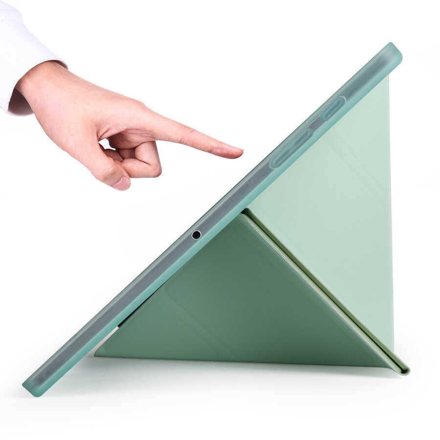 Galaxy Tab A7 10.4 T500 2020 Kılıf Zore Tri Folding Kalem Bölmeli Standlı Kılıf - 12