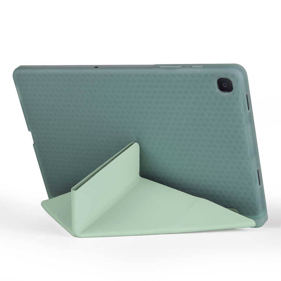 Galaxy Tab A7 10.4 T500 2020 Kılıf Zore Tri Folding Kalem Bölmeli Standlı Kılıf - 14