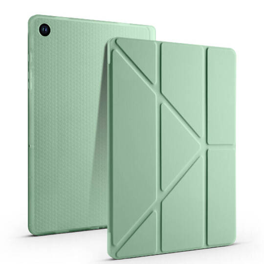 Galaxy Tab A9 Kılıf Zore Tri Folding Kalem Bölmeli Standlı Kılıf - 11