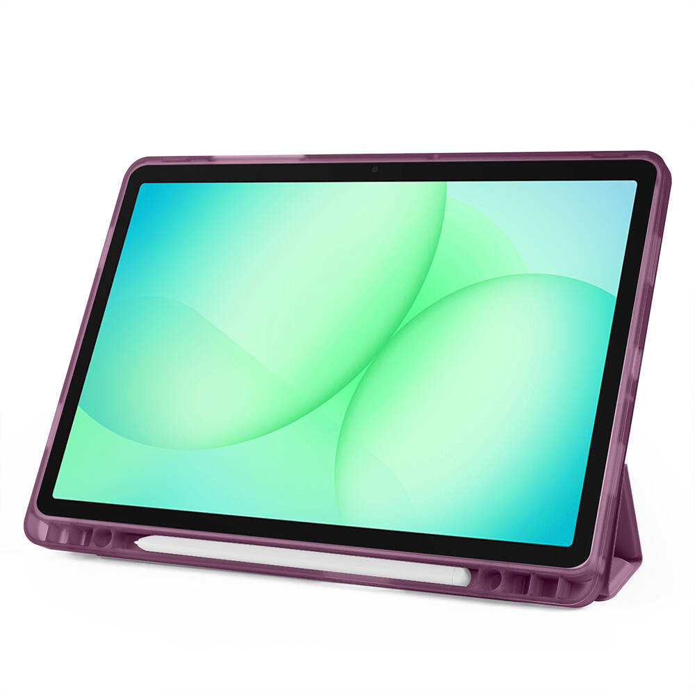 Galaxy Tab A9 Kılıf Zore Tri Folding Kalem Bölmeli Standlı Kılıf - 20