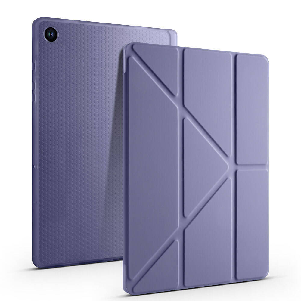Galaxy Tab A9 Plus Kılıf Zore Tri Folding Kalem Bölmeli Standlı Kılıf - 15