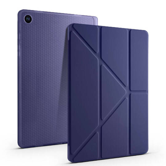 Galaxy Tab A9 Plus Kılıf Zore Tri Folding Kalem Bölmeli Standlı Kılıf - 27