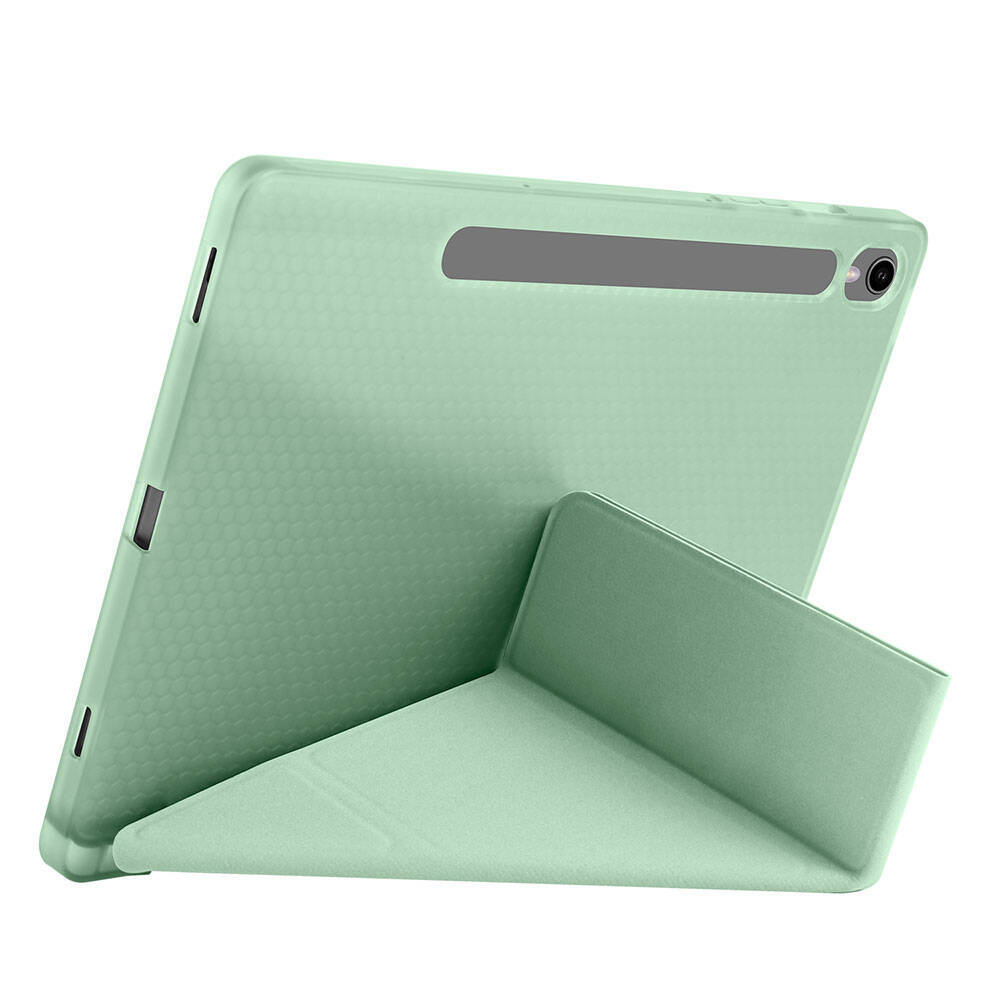 Galaxy Tab S10 FE Kılıf Zore Tri Folding Kalem Bölmeli Standlı Kılıf - 10