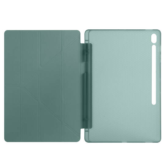 Galaxy Tab S10 FE Plus Kılıf Zore Tri Folding Kalem Bölmeli Standlı Kılıf - 18