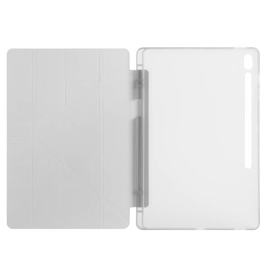 Galaxy Tab S10 FE Plus Kılıf Zore Tri Folding Kalem Bölmeli Standlı Kılıf - 20