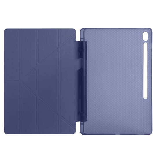 Galaxy Tab S10 FE Plus Kılıf Zore Tri Folding Kalem Bölmeli Standlı Kılıf - 21