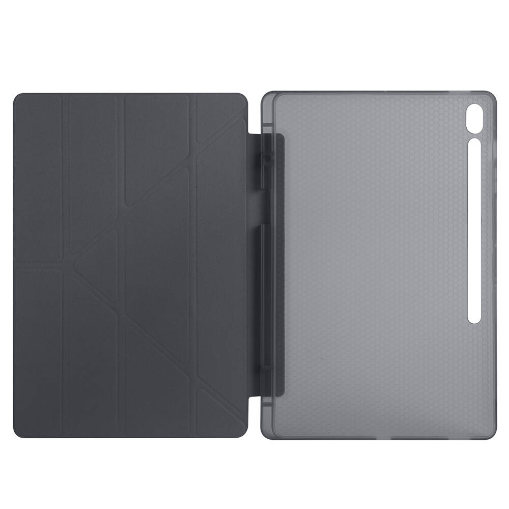 Galaxy Tab S10 FE Plus Kılıf Zore Tri Folding Kalem Bölmeli Standlı Kılıf - 23