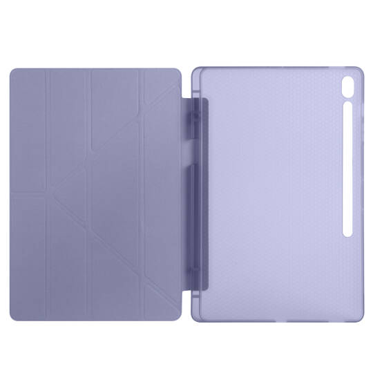 Galaxy Tab S10 FE Plus Kılıf Zore Tri Folding Kalem Bölmeli Standlı Kılıf - 24