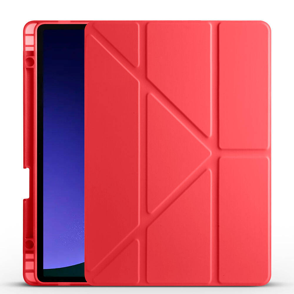 Galaxy Tab S10 Lite Kılıf Zore Tri Folding Kalem Bölmeli Standlı Kılıf - 10