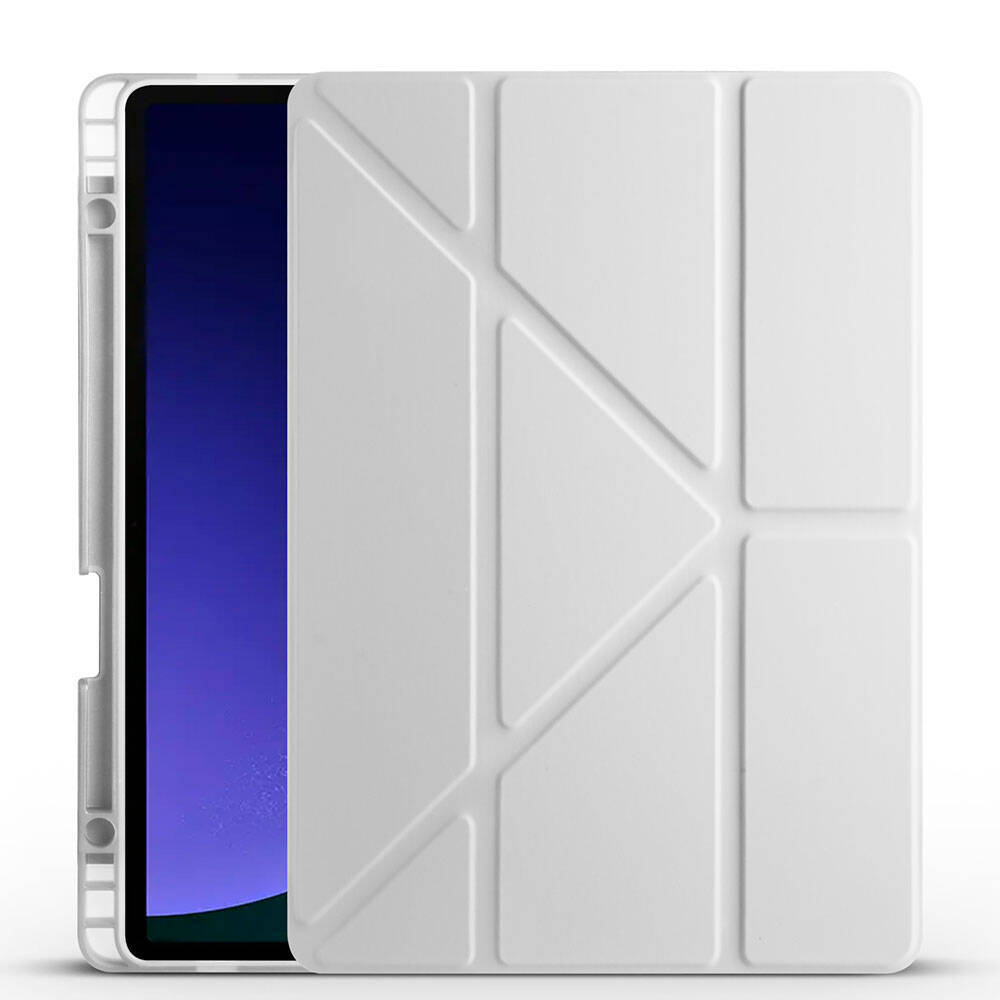 Galaxy Tab S10 Lite Kılıf Zore Tri Folding Kalem Bölmeli Standlı Kılıf - 4