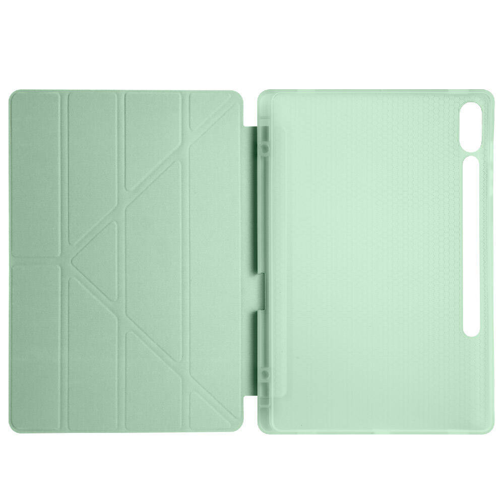 Galaxy Tab S10 Plus Kılıf Zore Tri Folding Kalem Bölmeli Standlı Kılıf - 13