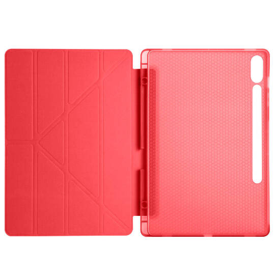 Galaxy Tab S10 Plus Kılıf Zore Tri Folding Kalem Bölmeli Standlı Kılıf - 22