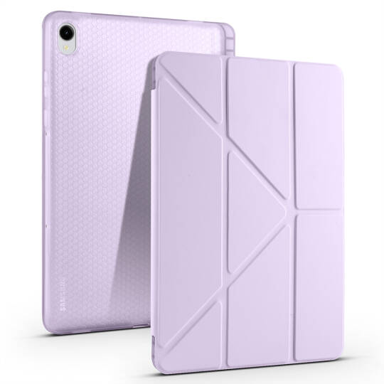 Galaxy Tab S11 Kılıf Zore Tri Folding Kalem Bölmeli Standlı Kılıf - 9