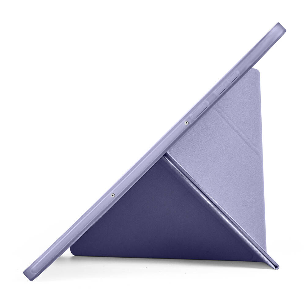 Galaxy Tab S11 Kılıf Zore Tri Folding Kalem Bölmeli Standlı Kılıf - 12