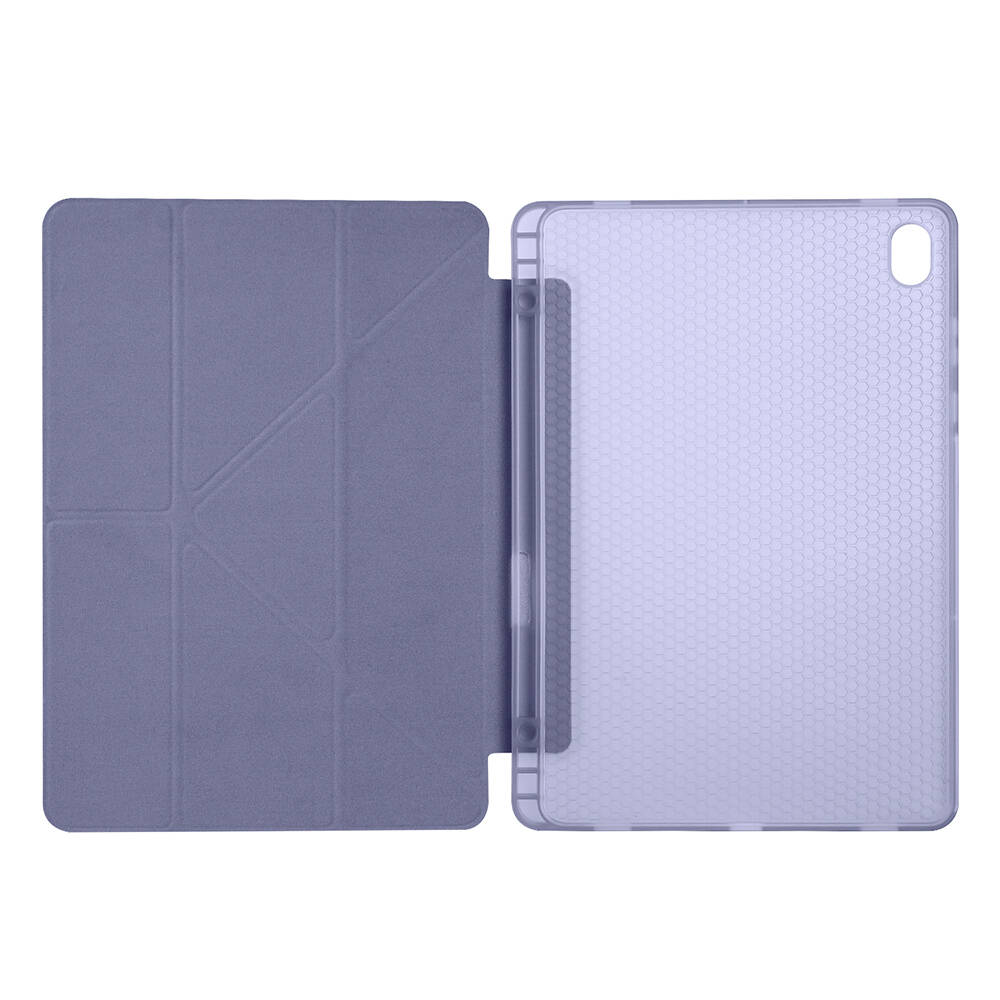 Galaxy Tab S11 Kılıf Zore Tri Folding Kalem Bölmeli Standlı Kılıf - 20
