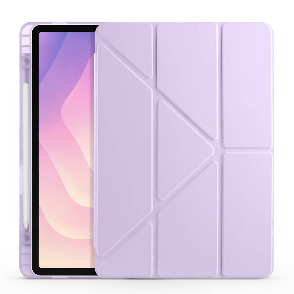 Galaxy Tab S11 Kılıf Zore Tri Folding Kalem Bölmeli Standlı Kılıf - 27