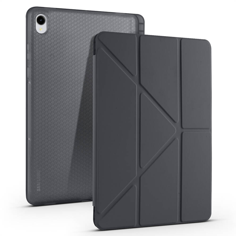 Galaxy Tab S11 Kılıf Zore Tri Folding Kalem Bölmeli Standlı Kılıf - 6