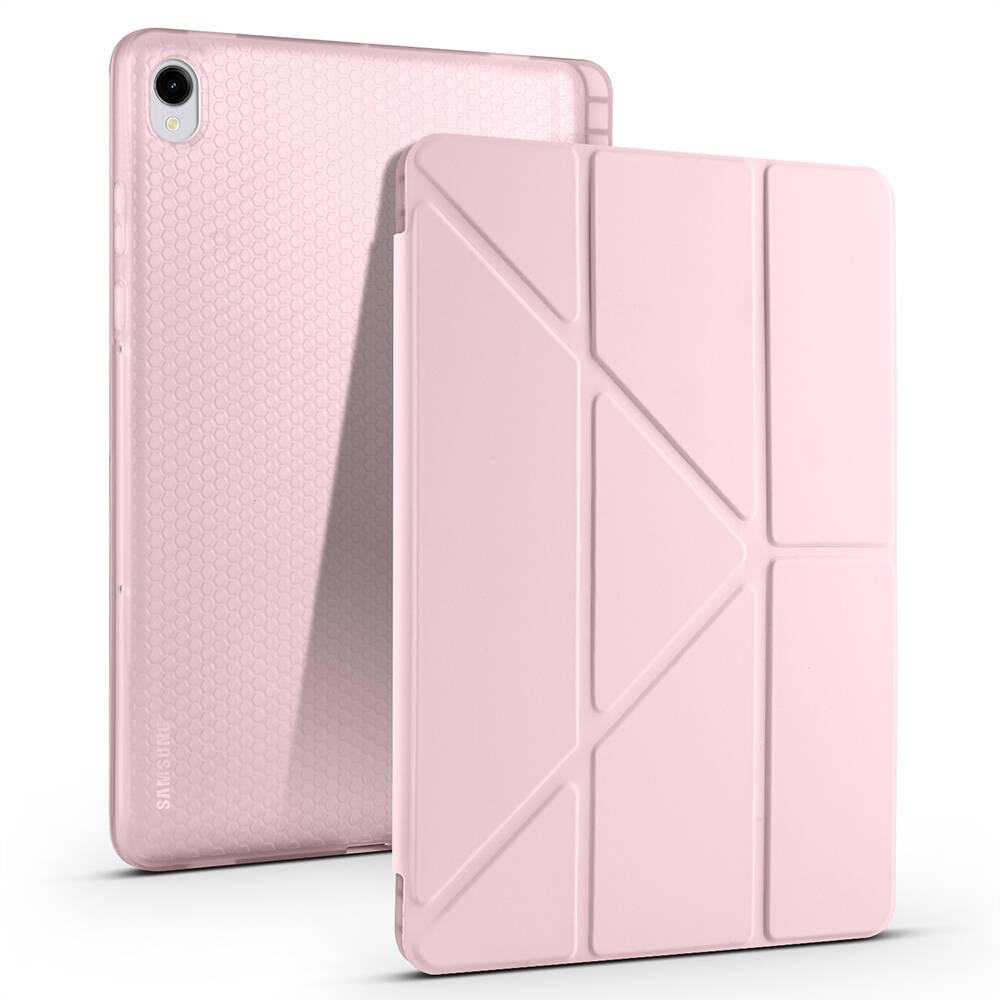Galaxy Tab S11 Kılıf Zore Tri Folding Kalem Bölmeli Standlı Kılıf - 4