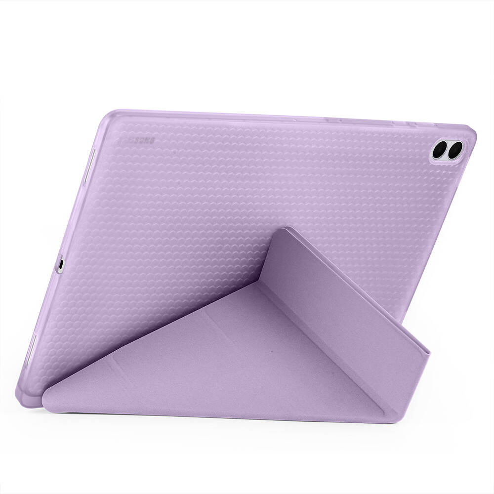 Galaxy Tab S11 Ultra Kılıf Zore Tri Folding Kalem Bölmeli Standlı Kılıf - 15