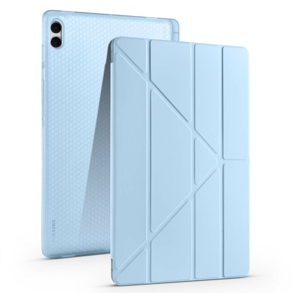 Galaxy Tab S11 Ultra Kılıf Zore Tri Folding Kalem Bölmeli Standlı Kılıf - 8