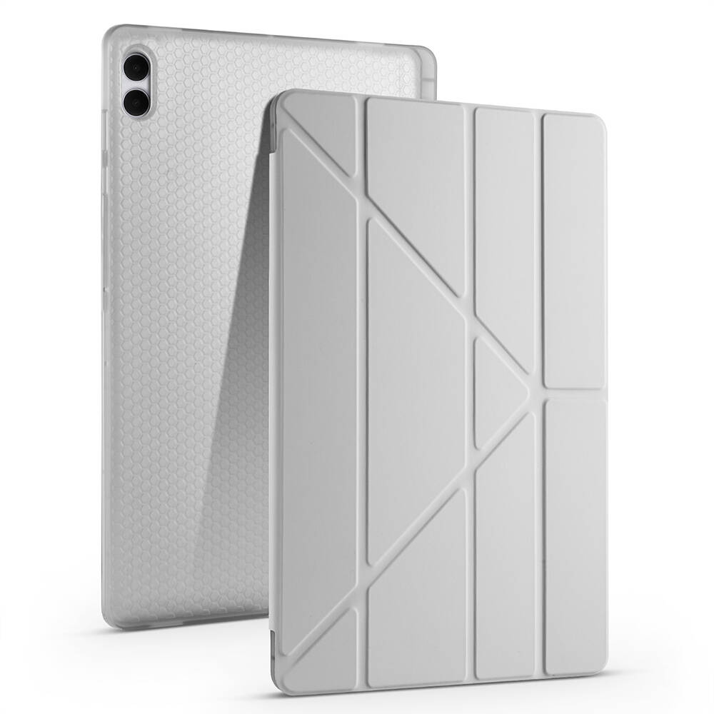 Galaxy Tab S11 Ultra Kılıf Zore Tri Folding Kalem Bölmeli Standlı Kılıf - 1