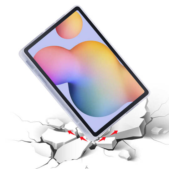 Galaxy Tab S6 Lite P610 Kılıf Zore Tri Folding Kalem Bölmeli Standlı Kılıf - 12