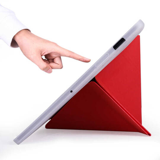 Galaxy Tab S7 Plus T970 Kılıf Zore Tri Folding Kalem Bölmeli Standlı Kılıf - 10