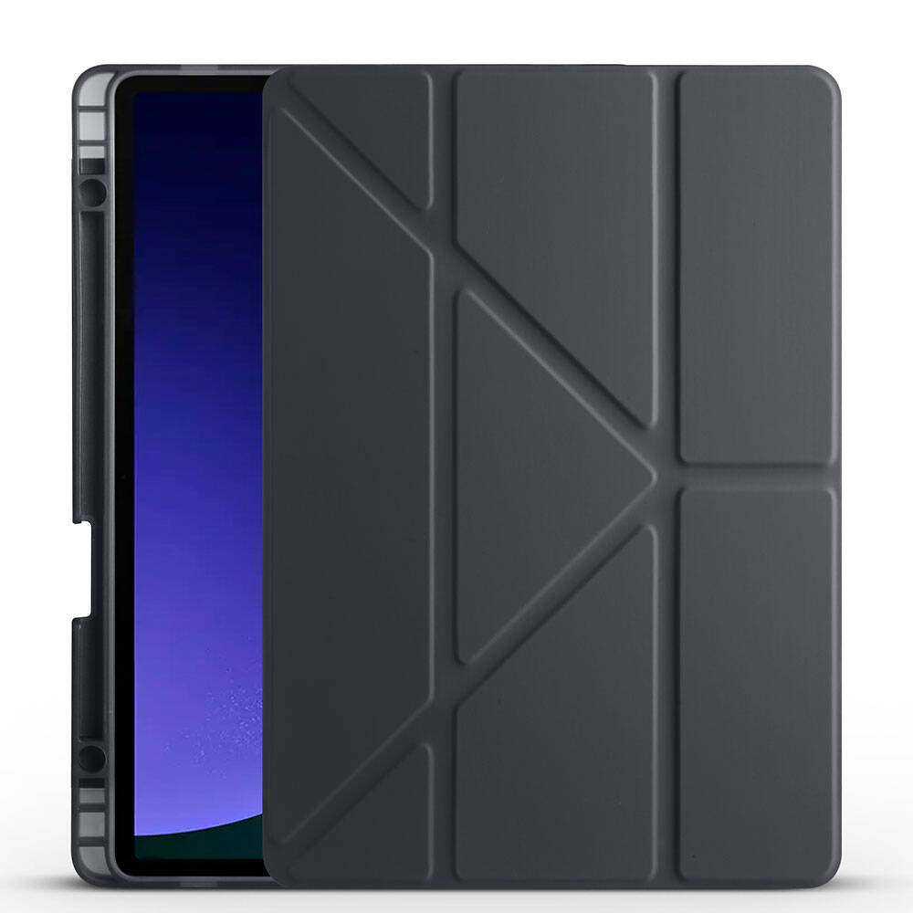 Galaxy Tab S9 FE Kılıf Zore Tri Folding Kalem Bölmeli Standlı Kılıf - 18