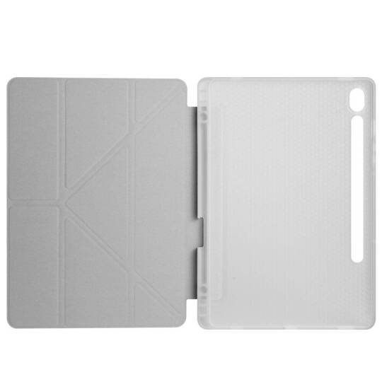 Galaxy Tab S9 FE Kılıf Zore Tri Folding Kalem Bölmeli Standlı Kılıf - 22