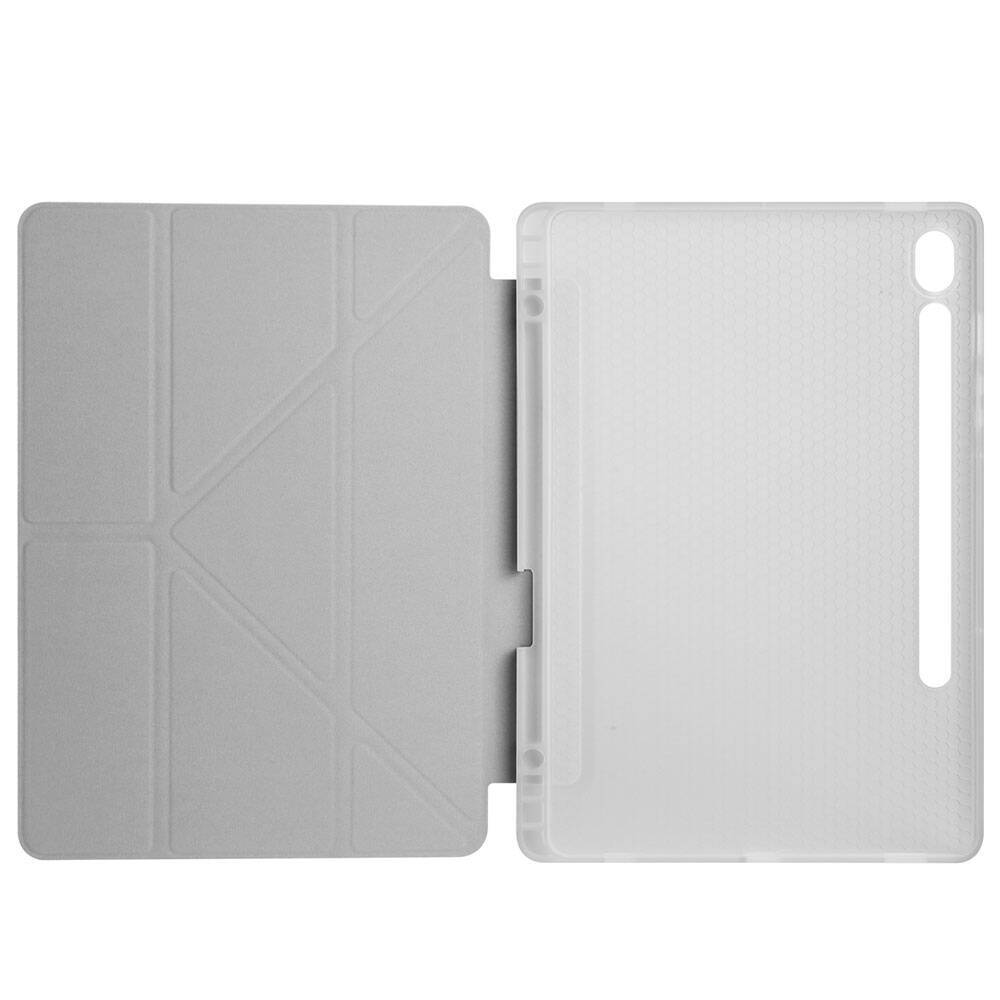 Galaxy Tab S9 FE Kılıf Zore Tri Folding Kalem Bölmeli Standlı Kılıf - 22