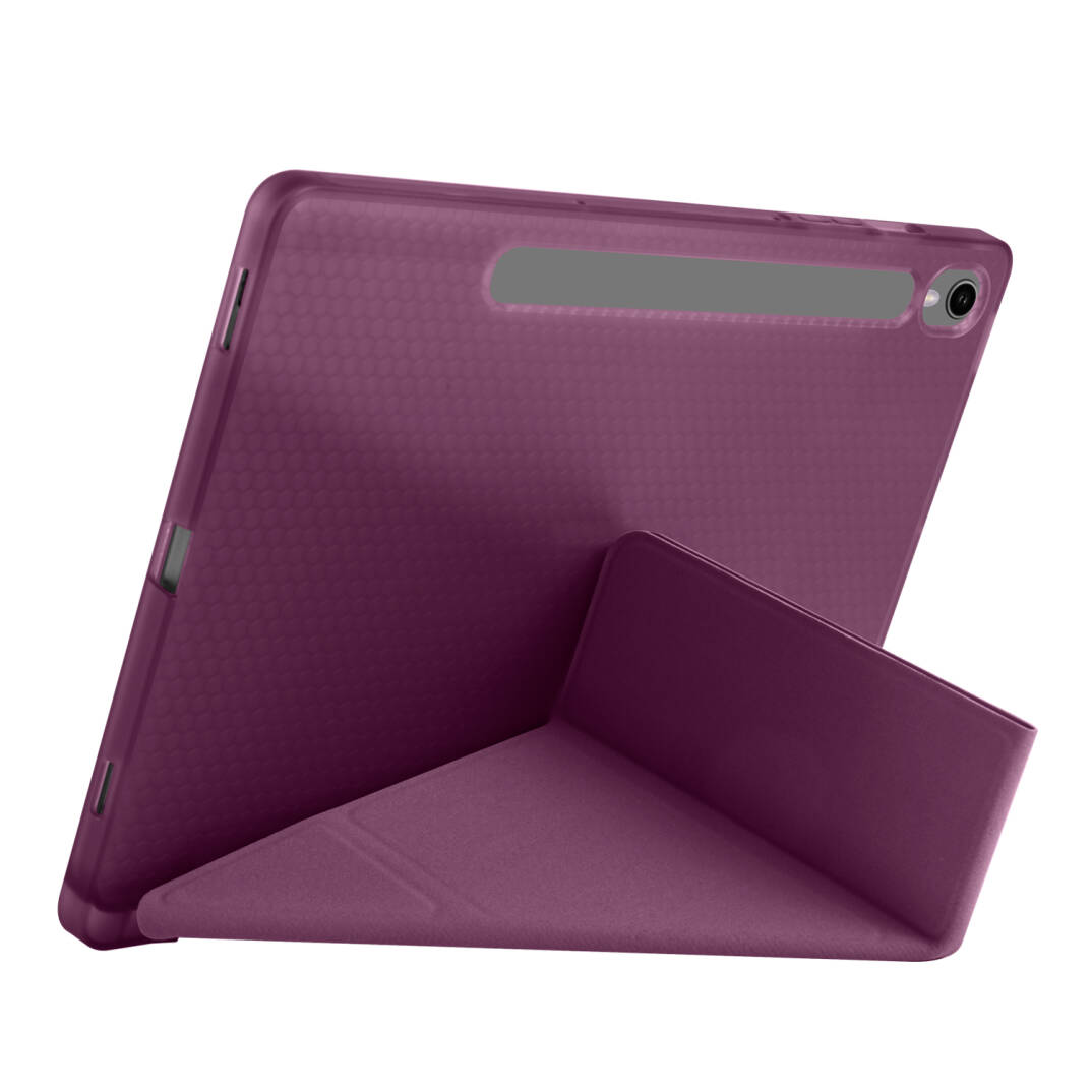 Galaxy Tab S9 FE Kılıf Zore Tri Folding Kalem Bölmeli Standlı Kılıf - 3