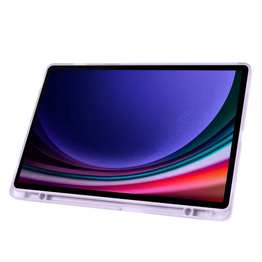 Galaxy Tab S9 FE Plus Kılıf Zore Tri Folding Kalem Bölmeli Standlı Kılıf - 18