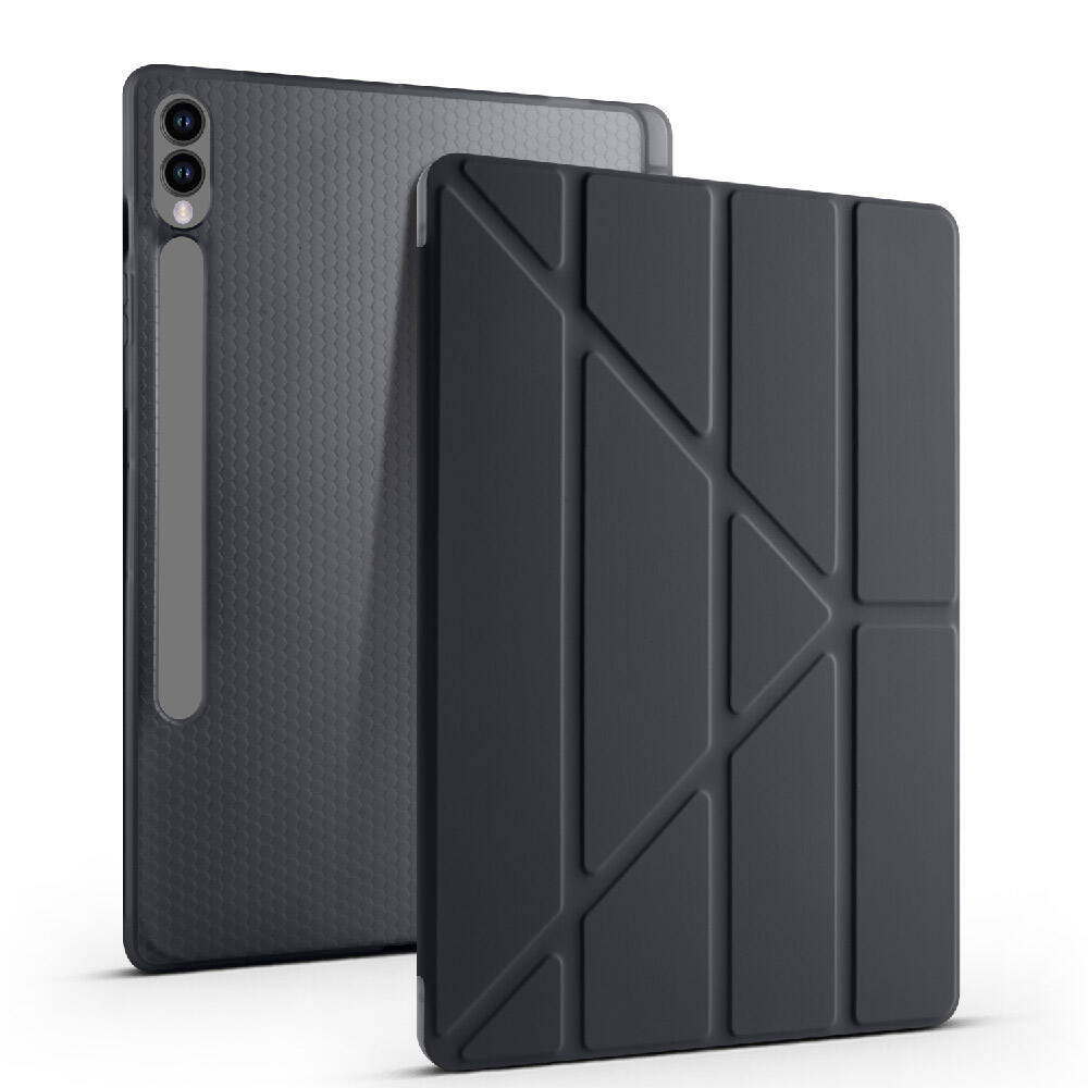 Galaxy Tab S9 FE Plus Kılıf Zore Tri Folding Kalem Bölmeli Standlı Kılıf - 31