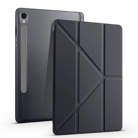 Galaxy Tab S9 Kılıf Zore Tri Folding Kalem Bölmeli Standlı Kılıf - 36