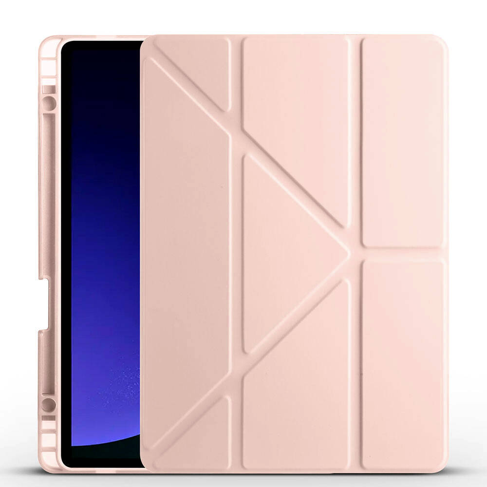 Galaxy Tab S9 Kılıf Zore Tri Folding Kalem Bölmeli Standlı Kılıf - 14