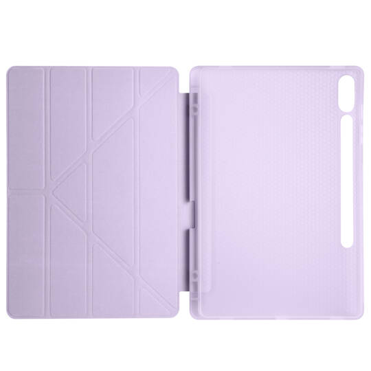 Galaxy Tab S9 Plus Kılıf Zore Tri Folding Kalem Bölmeli Standlı Kılıf - 16