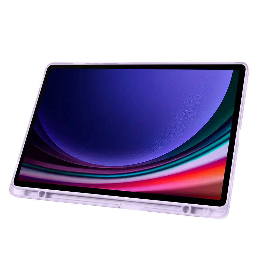 Galaxy Tab S9 Plus Kılıf Zore Tri Folding Kalem Bölmeli Standlı Kılıf - 18