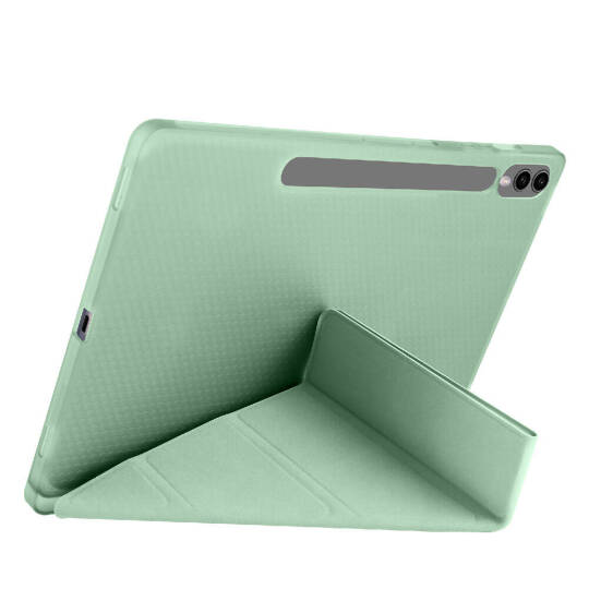 Galaxy Tab S9 Plus Kılıf Zore Tri Folding Kalem Bölmeli Standlı Kılıf - 19