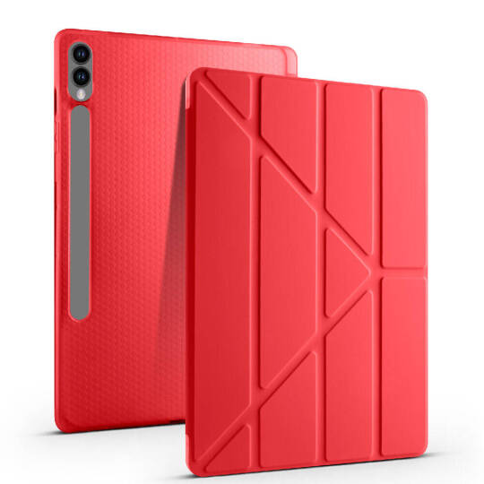 Galaxy Tab S9 Plus Kılıf Zore Tri Folding Kalem Bölmeli Standlı Kılıf - 30