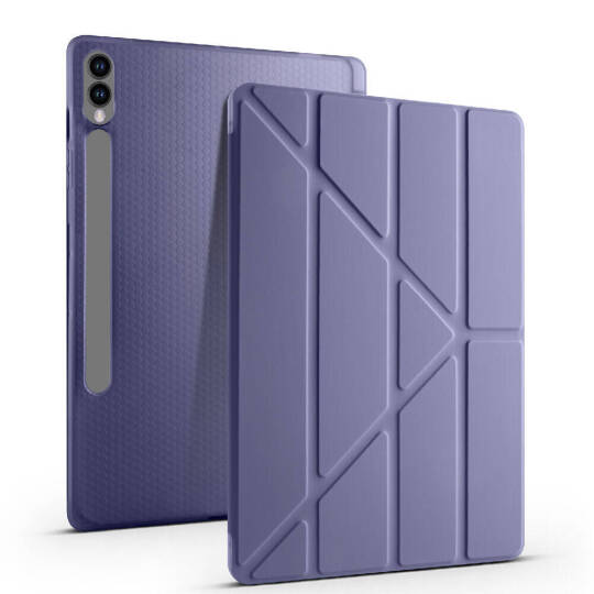 Galaxy Tab S9 Plus Kılıf Zore Tri Folding Kalem Bölmeli Standlı Kılıf - 31
