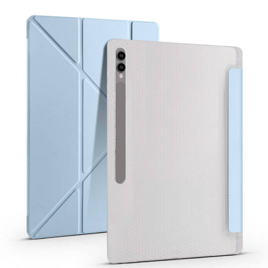 Galaxy Tab S9 Ultra Kılıf Zore Tri Folding Kalem Bölmeli Standlı Kılıf - 8