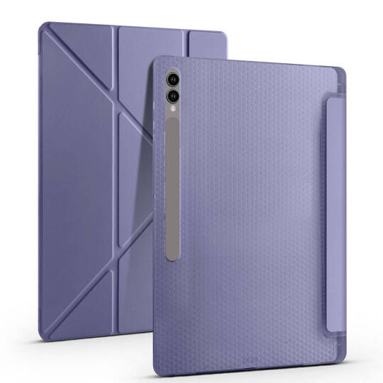Galaxy Tab S9 Ultra Kılıf Zore Tri Folding Kalem Bölmeli Standlı Kılıf - 11
