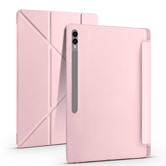 Galaxy Tab S9 Ultra Kılıf Zore Tri Folding Kalem Bölmeli Standlı Kılıf - 13