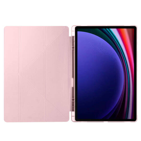 Galaxy Tab S9 Ultra Kılıf Zore Tri Folding Kalem Bölmeli Standlı Kılıf - 22