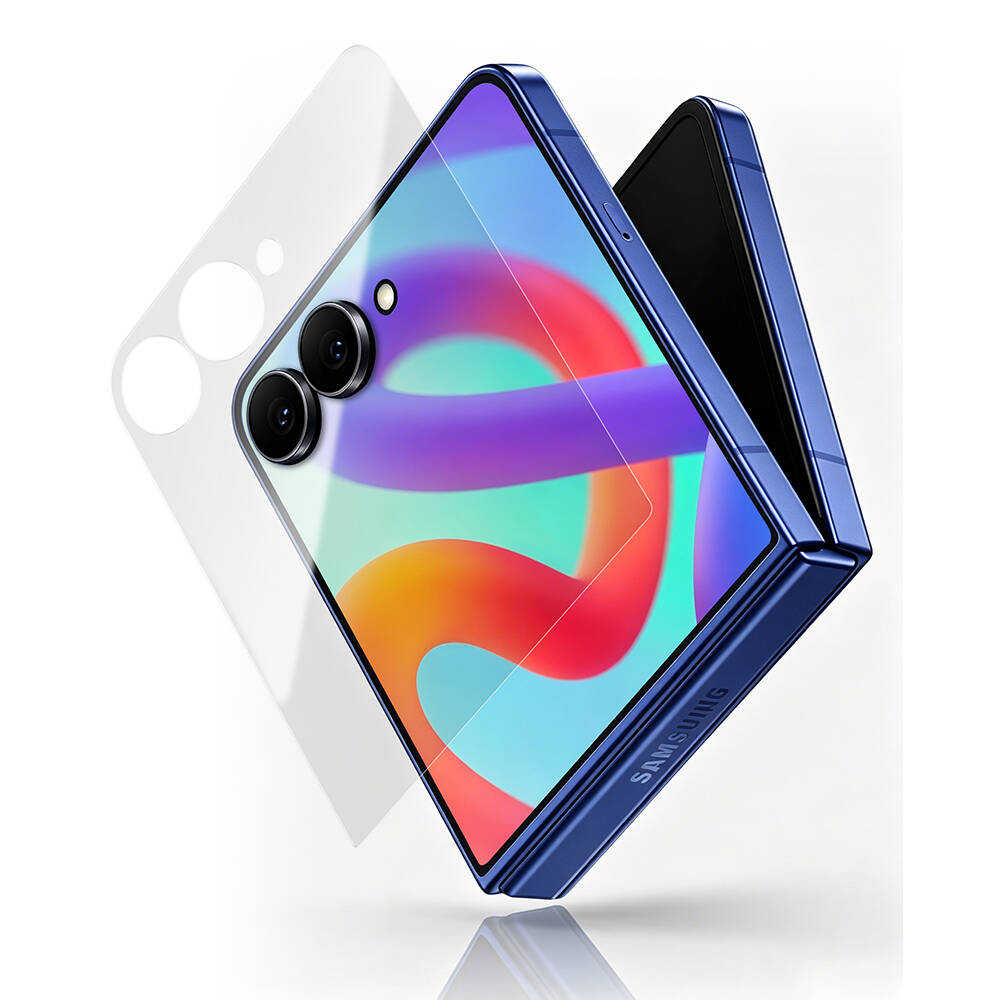 Galaxy Z Flip 7 Mohseven Sapphire Coating 2.5D HD Temperli Cam Ekran Koruyucu - 1